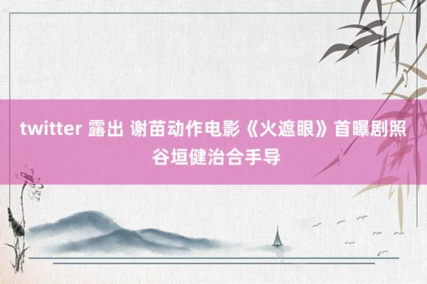 twitter 露出 谢苗动作电影《火遮眼》首曝剧照 谷垣健治合手导