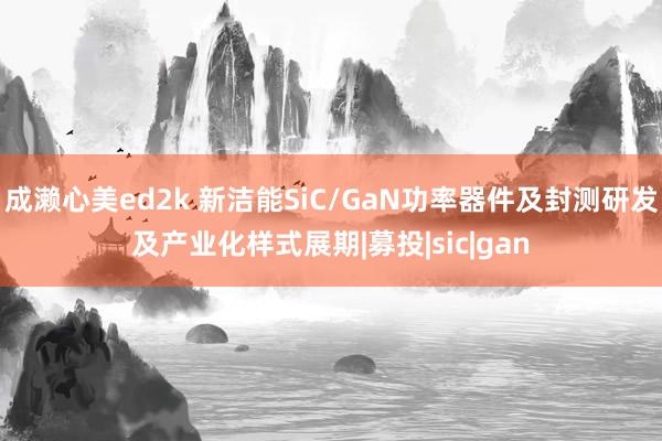 成濑心美ed2k 新洁能SiC/GaN功率器件及封测研发及产业化样式展期|募投|sic|gan